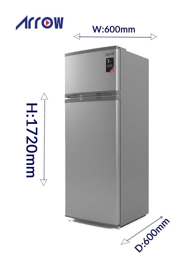 Arrow 311 Liters Double Door Refrigerator 11 Cubic Feet With 7 Years Warranty On Compressor and No Frost, Adjustable Legs, Safety Lock, Low Noise, Energy Saving, Glass Shelf, Interior Lamp & Silent & Energy-Efficient Compressor RO2-490L-S - Image 5